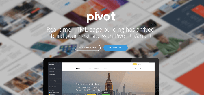 Mẫu website Pivot.