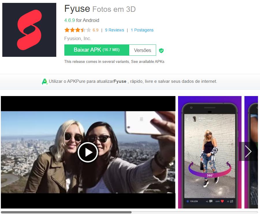 Fyuse - Ảnh 3D: Ứng dụng chụp ảnh 360 độ cho android