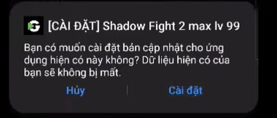 cài đặt hack shadow fight 2 max level