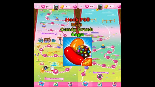 hack candy crush saga apk full map