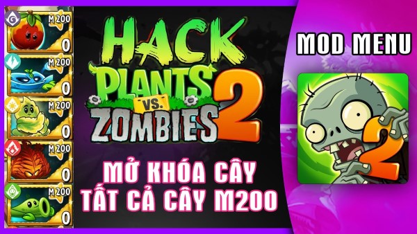 tính năng hack plants vs zombies 2 mod android